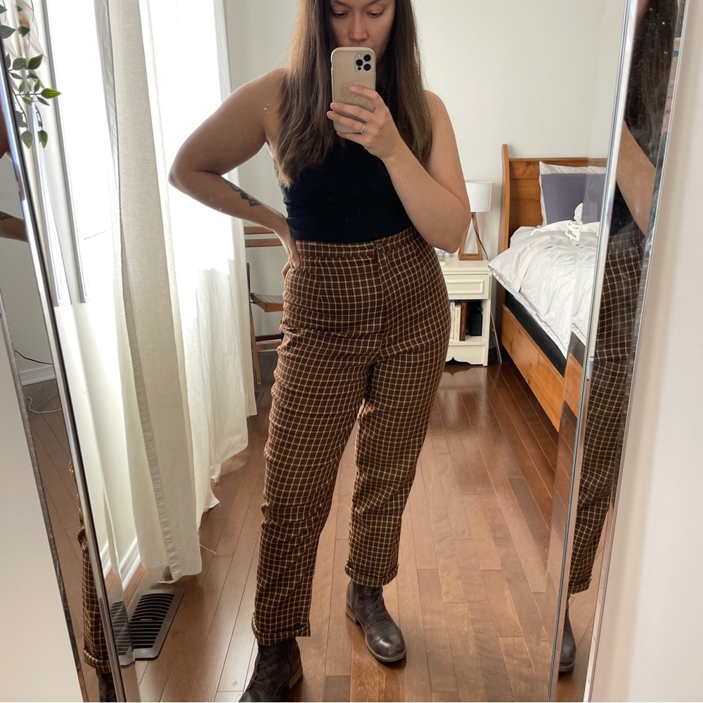 Vintage plaid pants